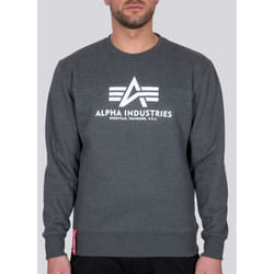 Alpha Industries Basic Felpa, grigio, dimensione S per uomo