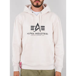 Alpha Industries Basic Felpa con cappuccio, beige, dimensione S per uomo