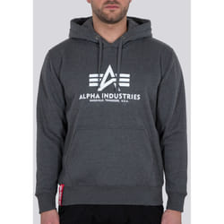 Alpha Industries Basic Felpa con cappuccio, grigio, dimensione 2XL per uomo