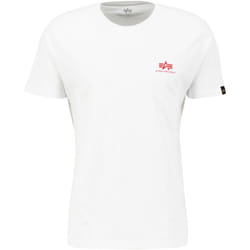 Alpha Industries Backprint Maglietta, bianco-rosso, dimensione S per uomo