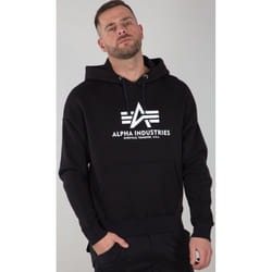 Alpha Industries Basic OS Felpa, nero, dimensione L per uomo