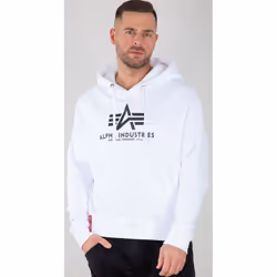 Alpha Industries Basic OS Felpa, bianco, dimensione S per uomo