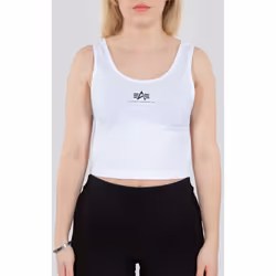Alpha Industries Basic Crop SL Canottiera da donna, bianco, dimensione XL per donne
