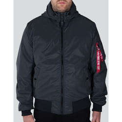 Alpha Industries MA-1 Hooded Reflective Giacca, nero, dimensione M per uomo