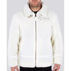 Alpha Industries B3 Teddy Giacca, bianco, dimensione 2XL per uomo