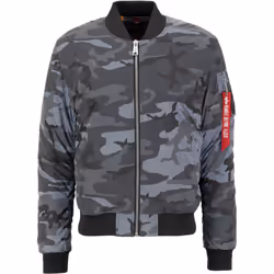 Alpha Industries MA-1 VF 59 Reflective Camo Giacca, nero-multicolore, dimensione M per uomo