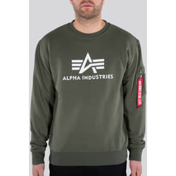 Alpha Industries 3D Logo II Pullover, verde, dimensione M per uomo
