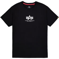 Alpha Industries Basic ML Maglietta, nero, dimensione S per uomo