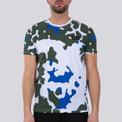 Alpha Industries Tactical Camo T Maglietta, bianco-verde, dimensione S per uomo