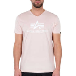 Alpha Industries Basic V-Neck Maglietta, rosa, dimensione XL per uomo