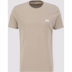 Alpha Industries Basic T Small Logo T-shirt, beige, dimensione S per uomo