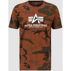 Alpha Industries Basic Camo Maglietta, marrone, dimensione L per uomo