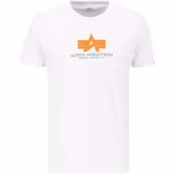 Alpha Industries Basic Rubber Maglietta, bianco, dimensione S per uomo