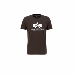 Alpha Industries Basic T-shirt, nero-verde, dimensione S per uomo