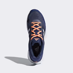 Adidas Barricade Club Tennis Femmina Blu, Arancione, Bianco