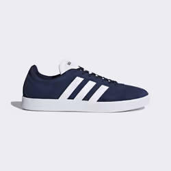 Adidas VL Court 2.0, Maschio, Adulto, Sneaker alla moda, Blu marino, Bianco, Monocromatico, Chiusura con lacci