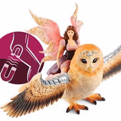 schleich BAYALA Fairy In Flight On Glam-Owl