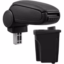 Bracciolo console centrale per: Hyundai I30 GD (a partire da 2012) Materiale: Similpelle Colore: nero con cuciture nere - bra ...