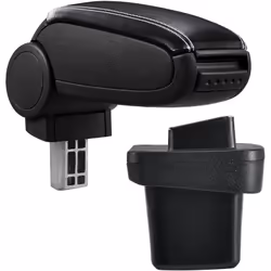 Bracciolo adatto per: Volkswagen Golf 7 Materiale: Similpelle Colore: Nero, con cuciture biance - Appoggia braccio imbotito - ...