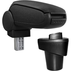 Pro.tec - Bracciolo centrale per Citroën C1 (da 2014-2018) e Peugeot 108 (da 2014-2018) - Rivestimento tessuto - con vano portaoggetti