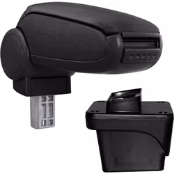 Bracciolo centrale Adatto per Volkswagen Polo VI Materiale: rivestimento in tessuto Colore : Nero - Bracciolo imbottito, scom ...