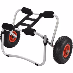 Carrello da trasporto per Kayak e Canoa Il nostro carrello pieghevole per il trasporto di kayak e canoe è un accessorio ideal ...