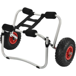 Intec - Carrello Pieghevole in Alluminio per Trasporto Kayak Canoa in.tec