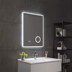 Specchio LED Lo specchio LED unisce funzionalità avanzate con un design moderno per soddisfare le esigenze quotidiane. Con la ...