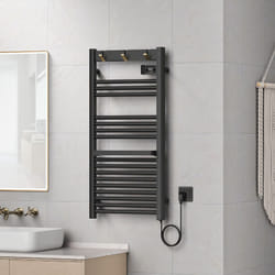 Pro.tec - Scaldasalviette Elettrico Uvdal 105 x 50 cm 500 w Nero