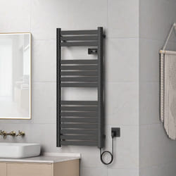 Pro.tec - Scaldasalviette Elettrico Ringebu 120 x 50 cm 500 w Nero