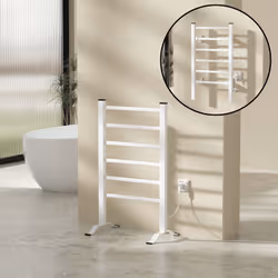 Scaldasalviette elettrico Questo scaldasalviette elettrico si distingue per il suo design moderno, che si adatta perfettament ...