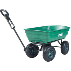 Carrello a Mano Corfinio con Contenitore Ribaltabile max 250 kg Verde Pro.tec