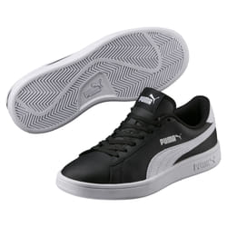 PUMA Smash V2 L JR Maschio Nero, Bianco