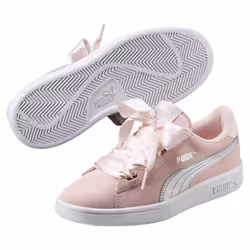 PUMA Smash v2 Ribbon Jr Femmina Rosa, Bianco - Vista aggiuntiva 4