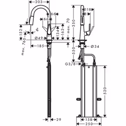 Hansgrohe M51 Acciaio inox - Vista aggiuntiva 6