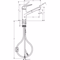 Hansgrohe M42 Acciaio inox - Vista aggiuntiva 5