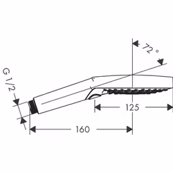 Hansgrohe Raindance Select S Soffione doccia manuale Cromo - Vista aggiuntiva 6