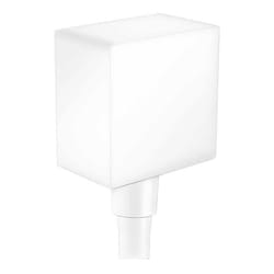 FixFit Square Bianco - Uscita a muro con valvola antiriflusso 26455700 - Hansgrohe