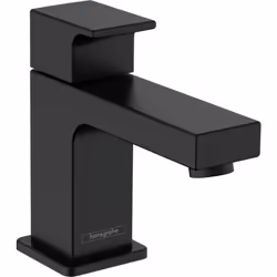 Caratteristiche del rubinetto lavamani 70 acqua fredda senza scarico, nero opaco, Hansgrohe Varnish Shape (71592670): . Comfo ...