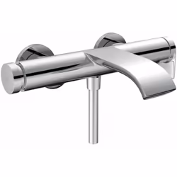 Miscelatore a muro per vasca Vivenis, senza accessori comando a leva cartuccia in ceramica Select pulsante deviatore di bocca ...