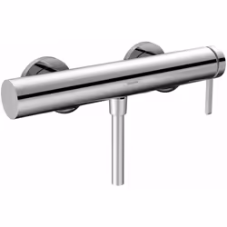 Miscelatore a muro per doccia Finoris, senza accessori comando a leva passo: 150 mm cartuccia in ceramica finitura: cromata p ...