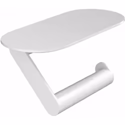 Portarotolo con mensola versione: opaca bianca materiale: plastica lunghezza: 230 mm adatto per rotoli con larghezza di 122 m ...