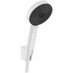 Pulsify Select - Set doccetta, 3 getti, supporto e flessibile 125 cm, bianco opaco 24302700 - Hansgrohe