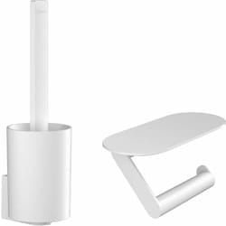 WallStoris - Set di accessori per wc, bianco opaco 27969700 - Hansgrohe