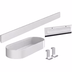 hansgrohe WallStoris 1x set doccia da agganciare Accessori per WallStoris con asta di montaggio di hansgrohe Colla o vite: fi ...