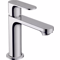 hansgrohe Rebris S 1 miscelatore monocomando per lavabo Proiezione di 133 mm senza rifiuti a scomparsa Acqua fredda in posizi ...