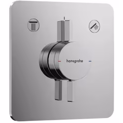Miscelatore da incasso DuoTurn Q per 2 dispositivi design cromo rosetta di copertura 155 x 155 x 7 mm possibilità di impostar ...