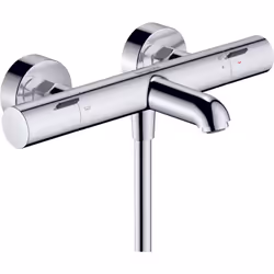 hansgrohe Ecostat Fine 1 x termostato da bagno Dettagli del prodotto Installazione a parete 2 consumatori Sporgenza: 177 mm C ...