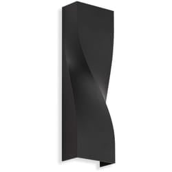 Telefunken - Lampada da parete per esterni a led IP44 12W nero metallo-vetro