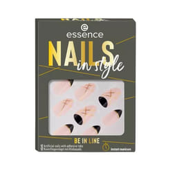 Essence Nails in style Unghie per dita della mano Multicolore Fantasia 12 pz Blister
